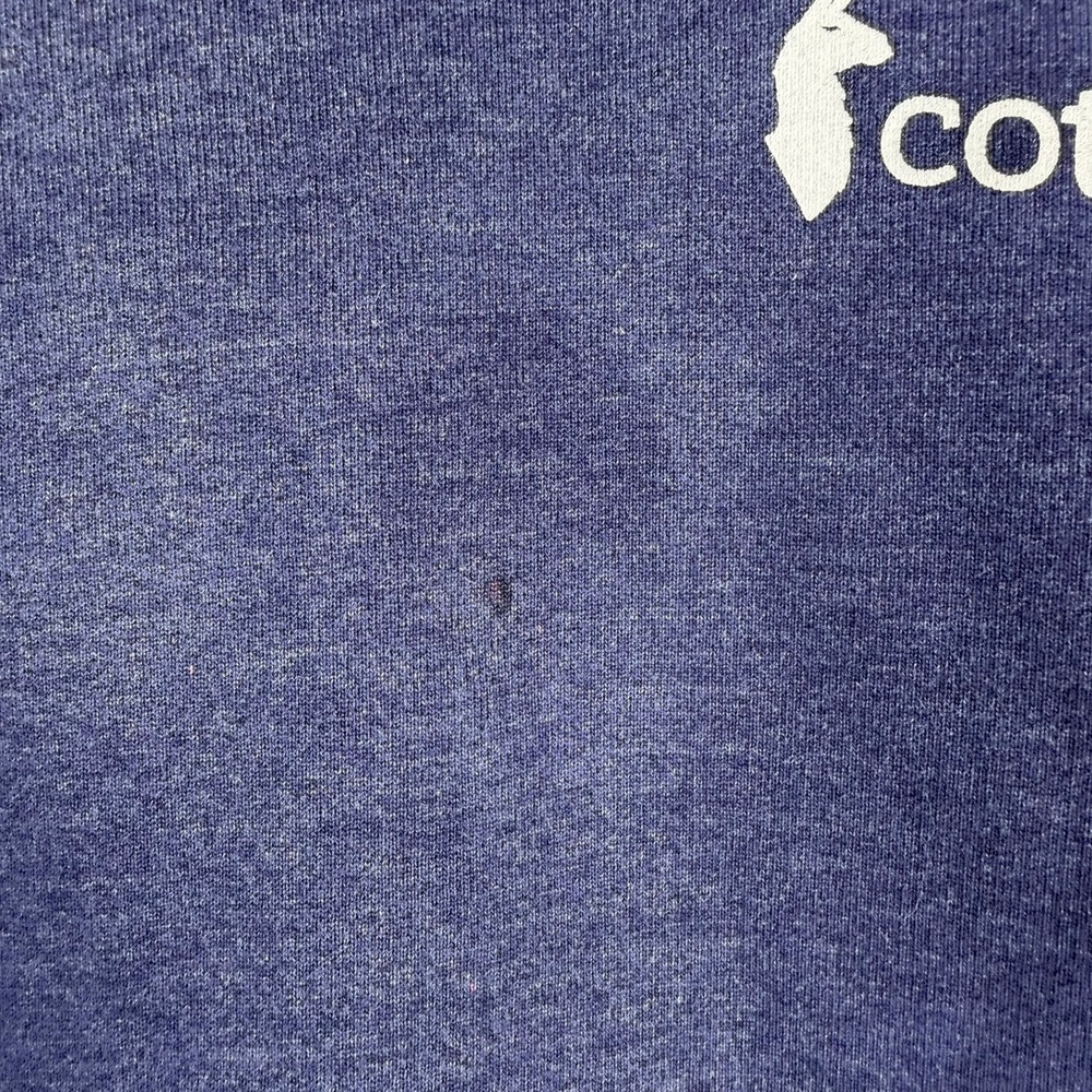 Cotopaxi Womens Crewneck Sweatshirt Navy Blue Llama Logo Organic Blend Size M - Picture 8 of 12